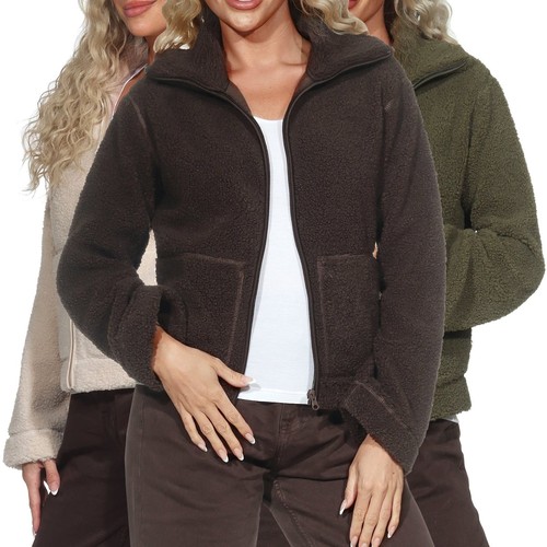 Hailys damen teddyfleece - damen, teddyfleece-jacke