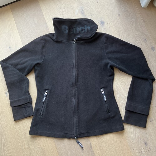 Bench fleecejacke schwarz mit - bench,
