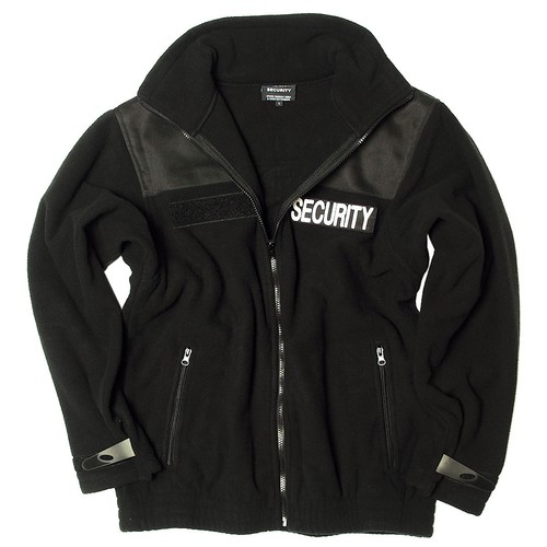 Security fleecejacke schwarz - security,