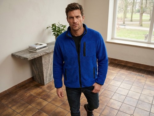 Herren fleece teddyfell jacke - herren,