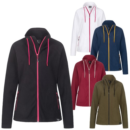 Rock creek damen fleecejacke - rock,