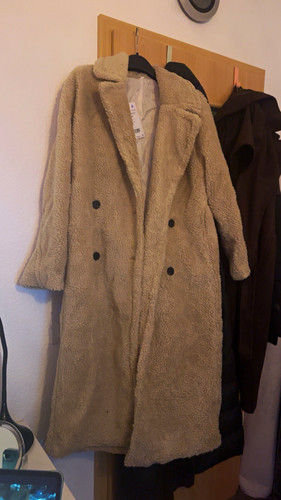 Zara damen teddy mantel lang - teddy-mantel,