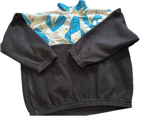 Fleece mello schwarz mit - fleece,,