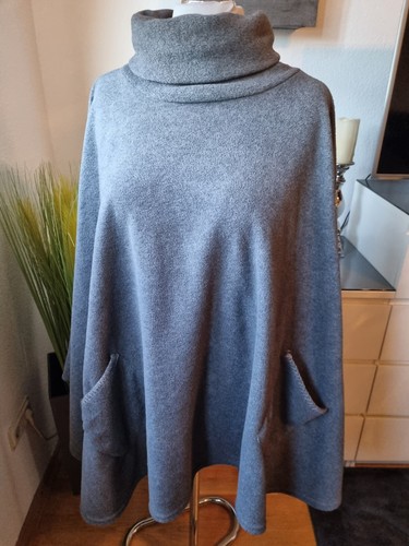 Damen poncho fleece mit - damen,