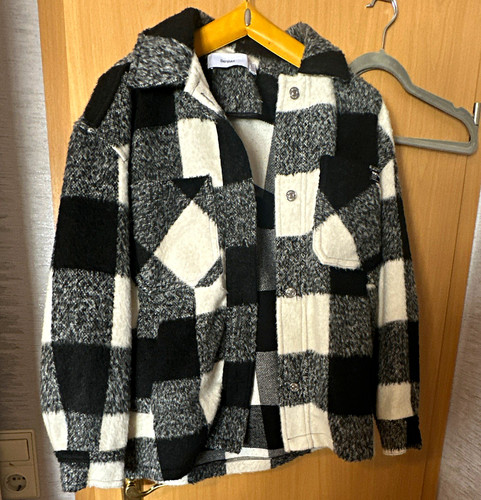 Bershka damen jacke kariert - jacke,