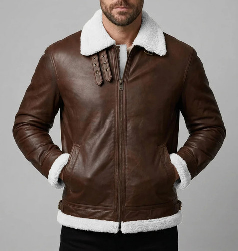 Herren echtleder fliegerjacke - herren,